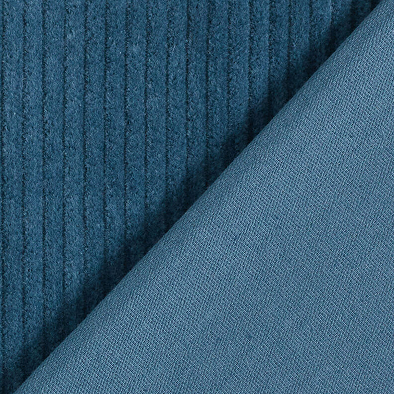 Chunky Corduroy pre-washed Plain – steel blue,  image number 3