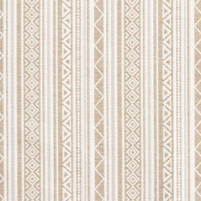 Decor Fabric Jacquard ethnic stripes &ndash; anemone/offwhite, 