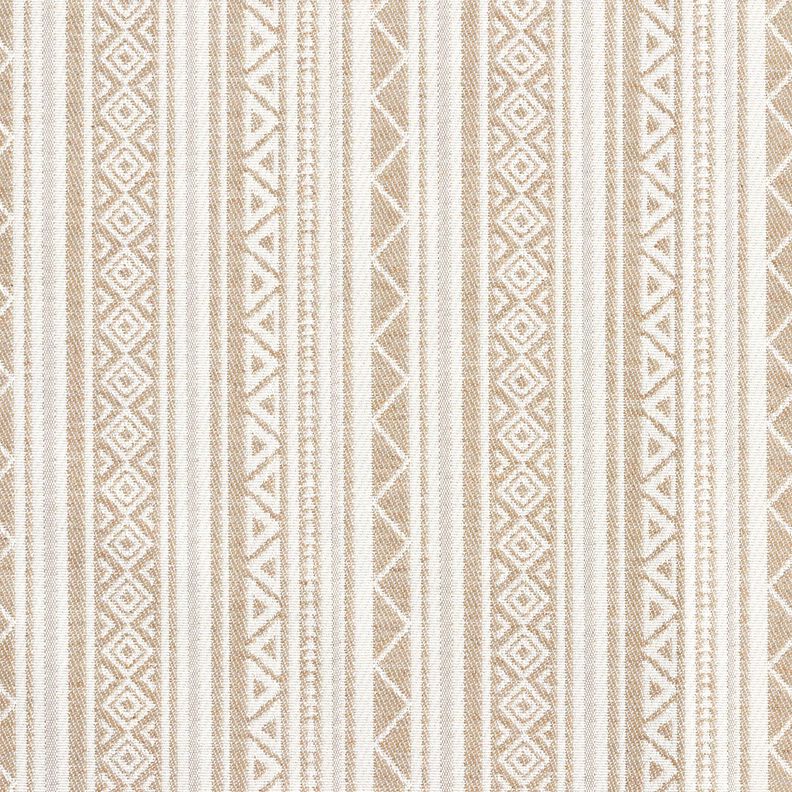 Decor Fabric Jacquard ethnic stripes &ndash; anemone/offwhite,  image number 1