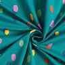 French Terry colourful splashes – petrol/pastel violet,  thumbnail number 3