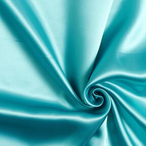 Satin lining plain – aqua blue, 