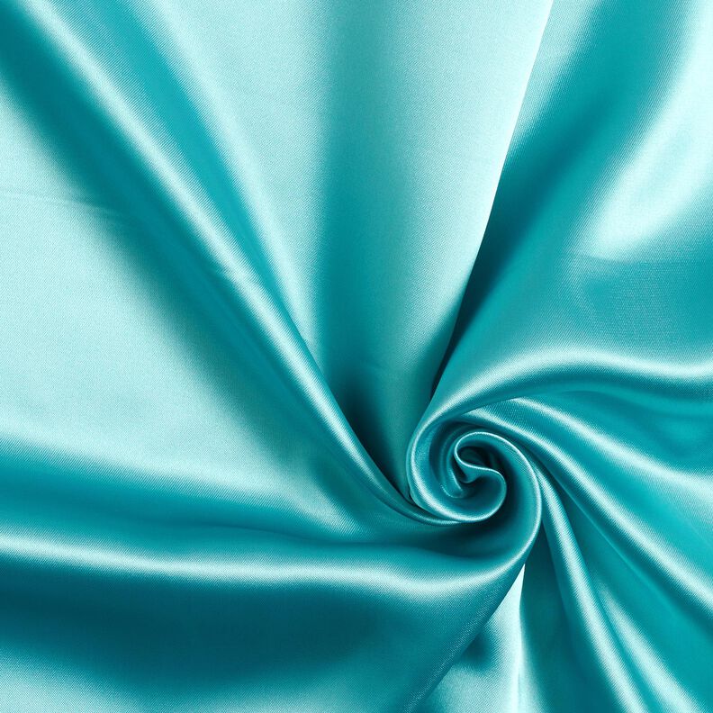 Satin lining plain – aqua blue,  image number 1