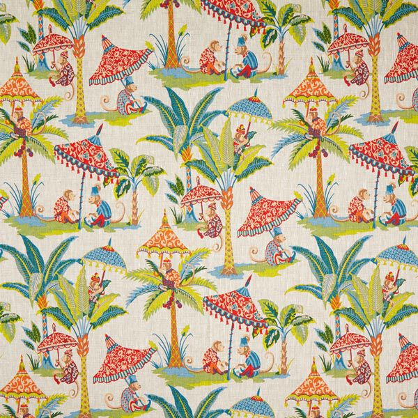 Monkey in the Jungle Decor Linen – natural,  image number 1