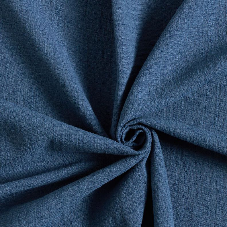 Linen look cotton fabric – royal blue,  image number 1