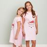 Cotton Jersey sleeping glitter deer Panel | Glitzerpüppi – rosé/light dusky pink,  thumbnail number 6