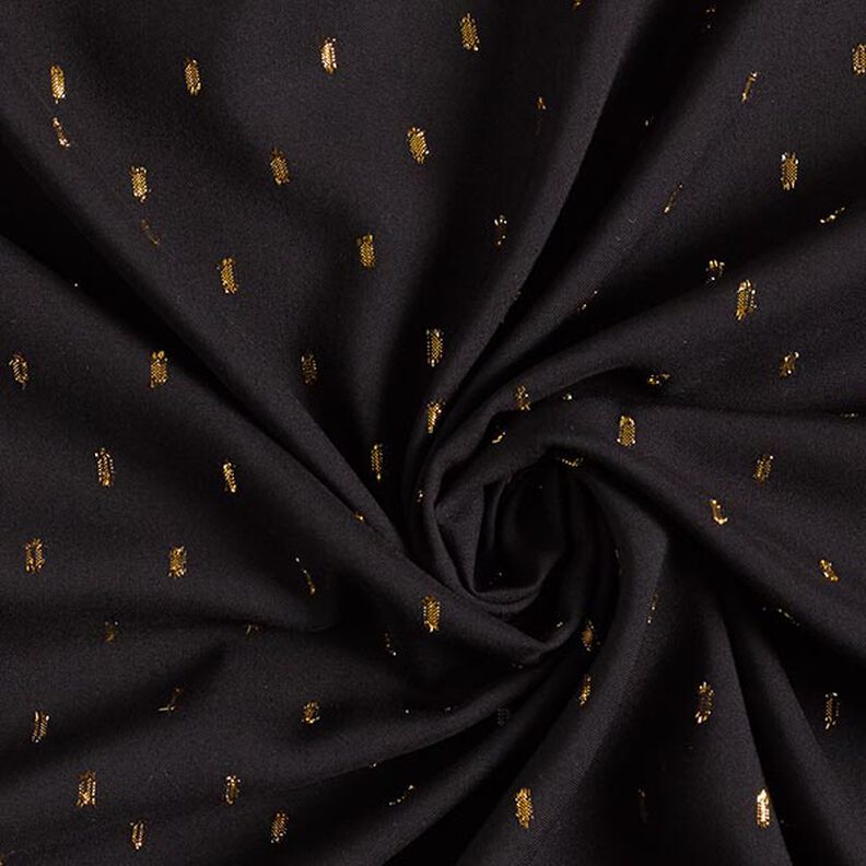 Glitter Droplets Viscose – black,  image number 4