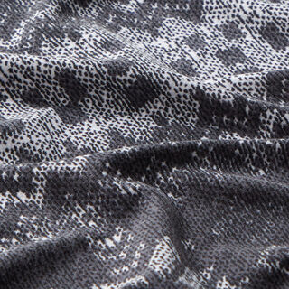 Polyester jersey knit pattern diamond – dark grey, 