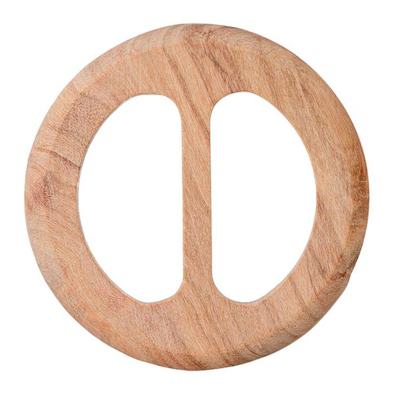 Round Wooden Closure  – beige,  image number 1