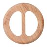 Round Wooden Closure  – beige,  thumbnail number 1