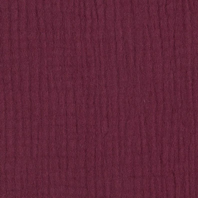 GOTS Triple-Layer Cotton Muslin – merlot,  image number 1