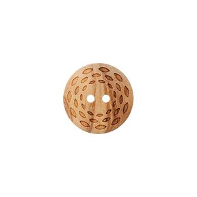 2-Hole Wooden Button  – beige, 