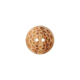 2-Hole Wooden Button  – beige, 