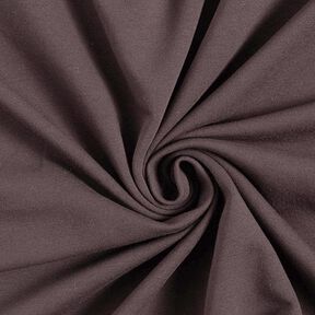 Light Cotton Sweatshirt Fabric Plain – dark brown, 