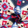 Retro Pattern Cotton Viscose Blend – blue/red,  thumbnail number 3