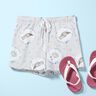 Cotton Poplin Animals in the Flower Circle Digital Print – silver grey/white,  thumbnail number 6