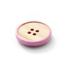 4-Hole Wooden Button  – beige/pink,  thumbnail number 2