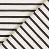 Cotton Jersey Wide and Narrow Stripes – cream/black,  thumbnail number 4