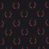 French terry Panel Fire stag | Glitzerpüppi – black/orange,  thumbnail number 8