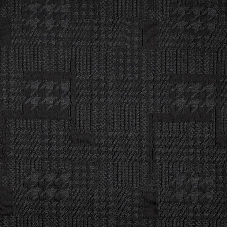 Large Glen Plaid Knit Cloqué – anthracite,  image number 1