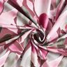 Cotton Jersey Watercolor flowers digital print – hollyhock/reed,  thumbnail number 3