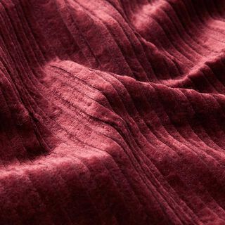Plain Cotton Viscose Blend Stretch Cord – burgundy, 