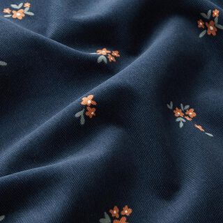 Baby Cord scattered flowers | by Poppy – navy blue, 
