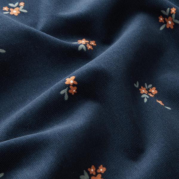 Baby Cord scattered flowers | by Poppy – navy blue,  image number 2