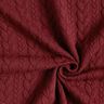 Cabled Cloque Jacquard Jersey – burgundy,  thumbnail number 3