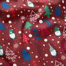 Cotton Poplin Gnomes and fir trees – dark red,  thumbnail number 2