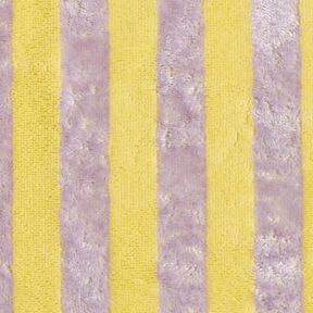 Towelling Fabric Bamboo Block Stripes – yellow/mauve, 