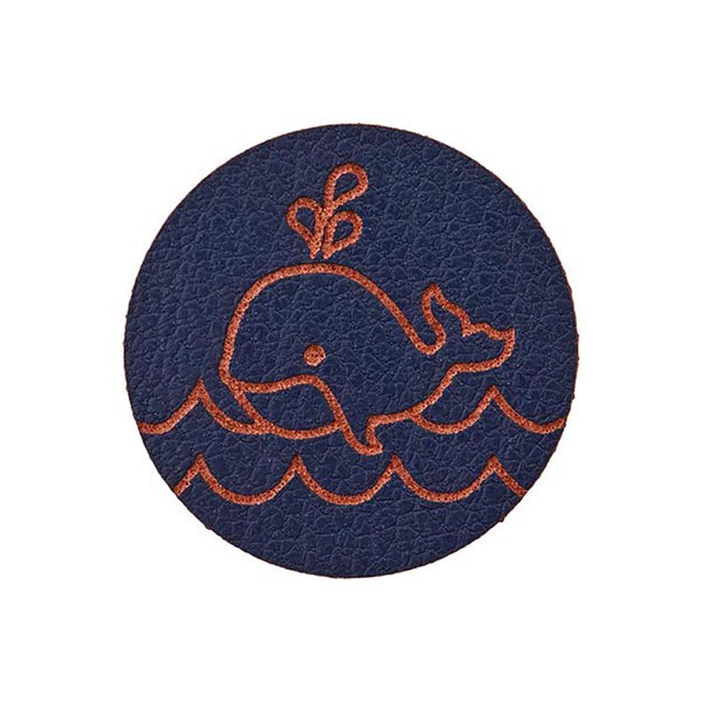 Whale Embellishment [ 23 mm ] – navy blue,  image number 1