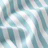 Decor Fabric Half Panama Vertical stripes – aqua blue/white,  thumbnail number 2