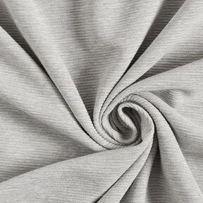 Ottoman ribbed jersey Melange – light grey, 