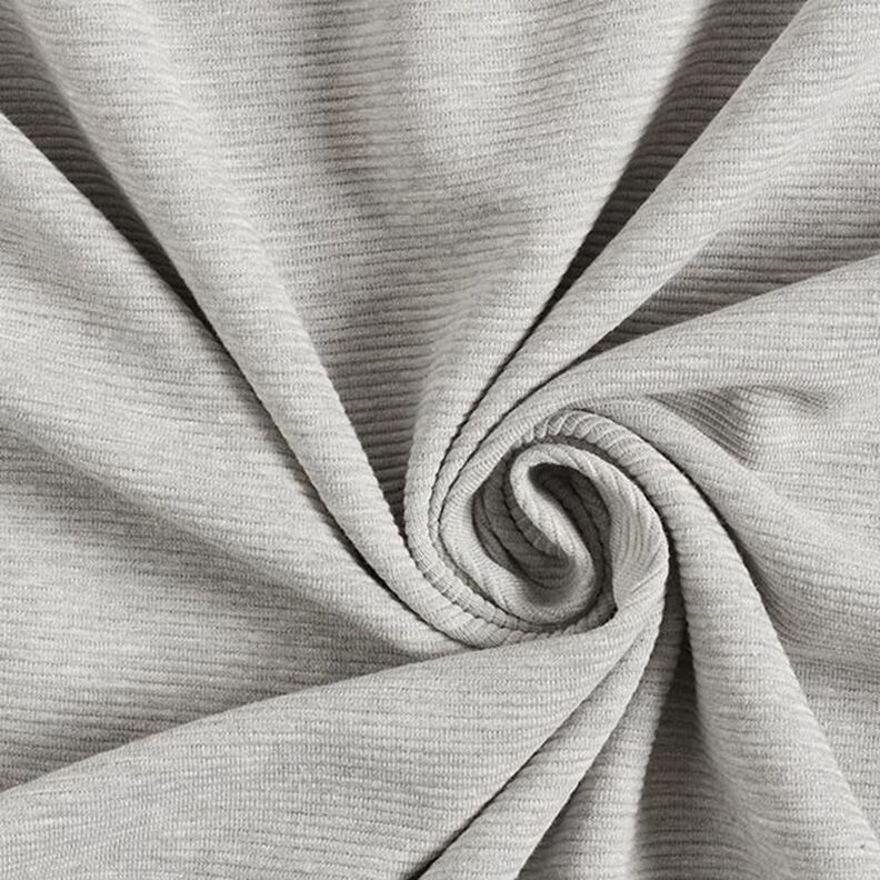 Ottoman ribbed jersey Melange – light grey,  image number 1