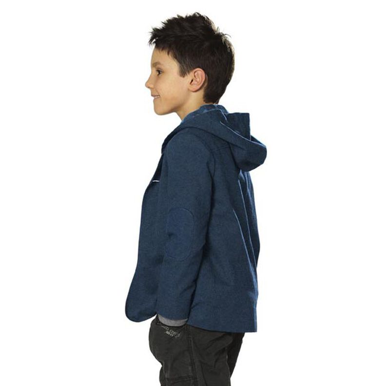 Fine Mottled French Terry – navy blue/grey, image number 4
