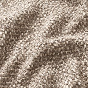 Upholstery Fabric colourful bouclé look – dark taupe/light beige, 