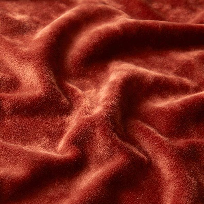 Stretch Velvet Nicky Velours – terracotta,  image number 2