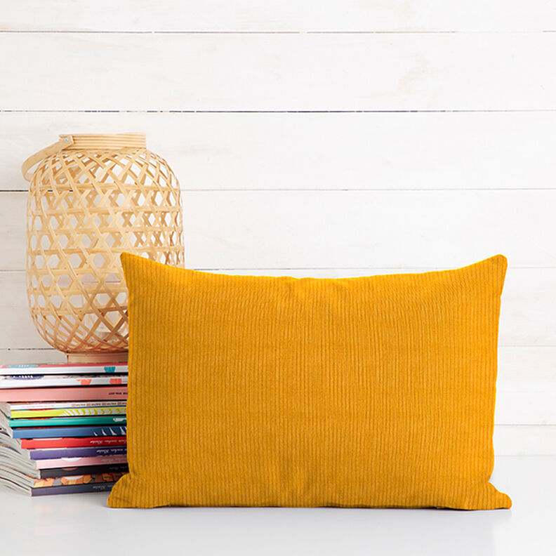 Chunky Corduroy pre-washed Plain – curry yellow,  image number 11