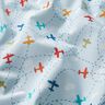Cotton Poplin Aeroplanes in the sky – light blue,  thumbnail number 2