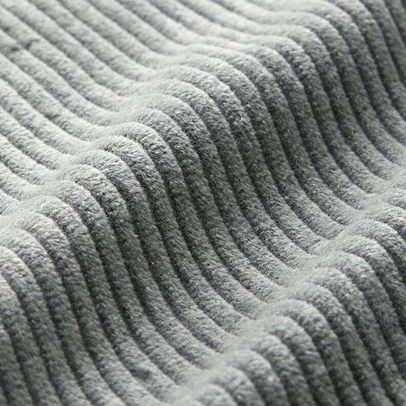 Chunky Corduroy pre-washed Plain – grey, image number 2