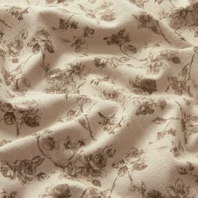 Cotton  antique roses – light taupe/dune, 