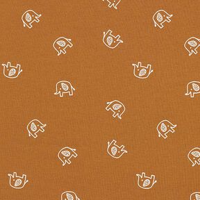 Cotton Jersey Baby Elephant – bronze, 
