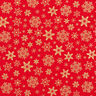 Cotton Poplin Snow Crystals – red/gold,  thumbnail number 1