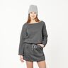 Brushed Melange Sweatshirt Fabric – dark grey,  thumbnail number 9