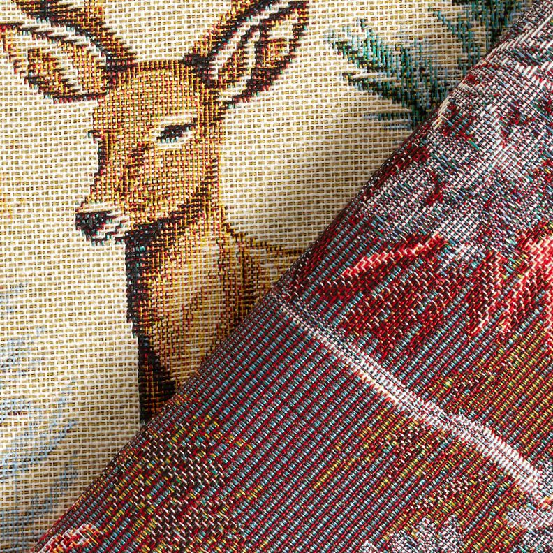 Decor Fabric Tapestry Fabric autumn forest &ndash; light beige/green,  image number 4