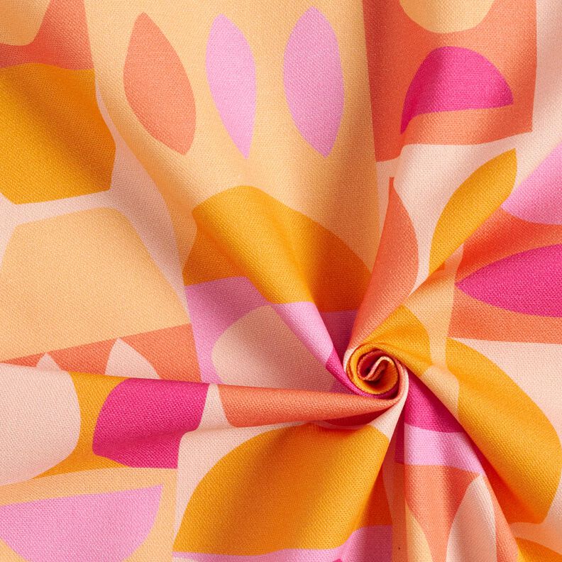 Decor Fabric Half Panama colorful variations – light yellow/pastel violet, image number 3