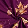 French terry golden autumn leaves | Glitzerpüppi – grape/gold,  thumbnail number 3