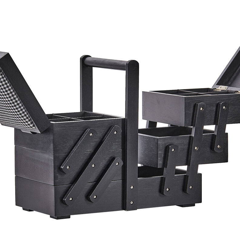 Sewing box Wood [36 x 19 x 30 cm] | Prym – black,  image number 4