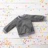 Light Cotton Sweatshirt Fabric Mottled – dark grey,  thumbnail number 7