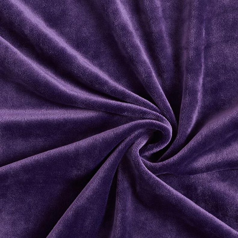 Stretch Velvet Nicky Velours – plum,  image number 1